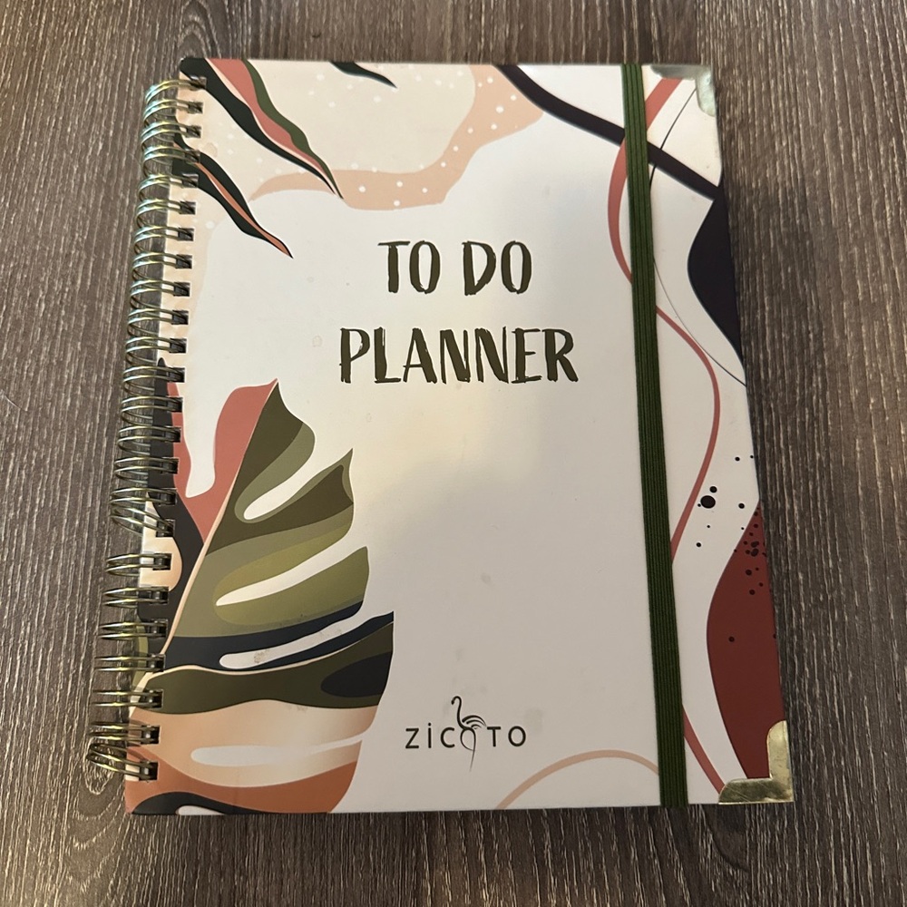 To Do Planner - Green, Brown, and Pink